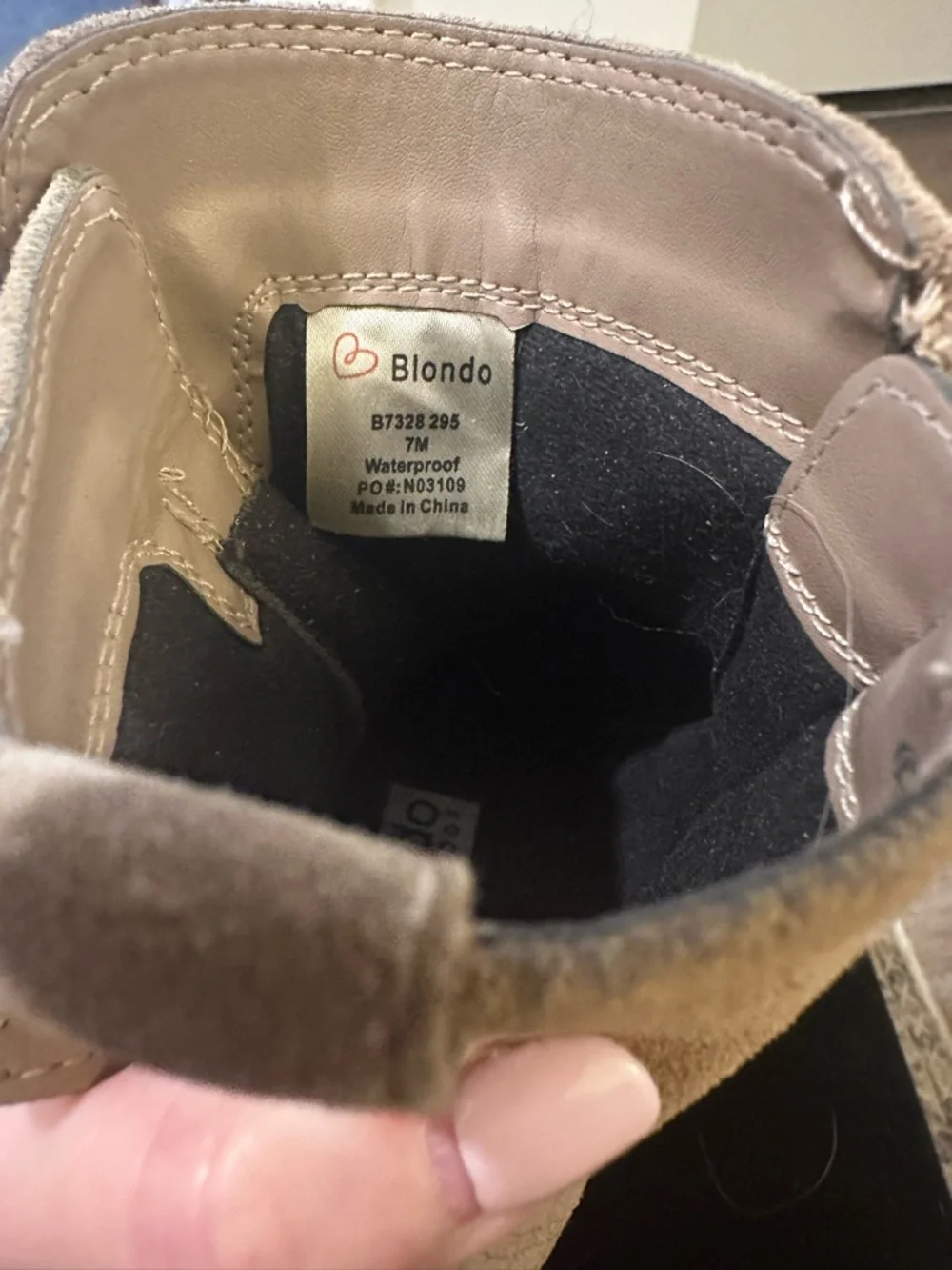 Blondo Beige Suede Buckle Ankle Booties - Picture 8 of 8